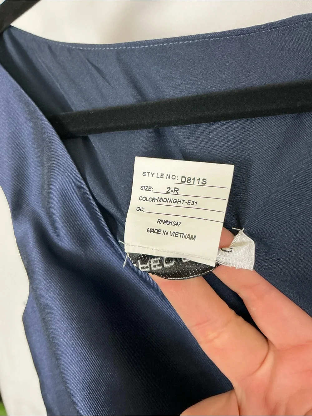 ALFRED SUNG Midnight Navy Off-the-Shoulder Satin Maxi Dress - Picture 6 of 8